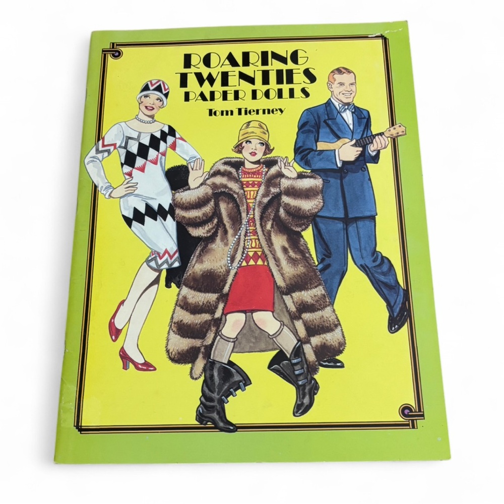 Roaring Twenties Paper Dolls Book - Yellow Cover by